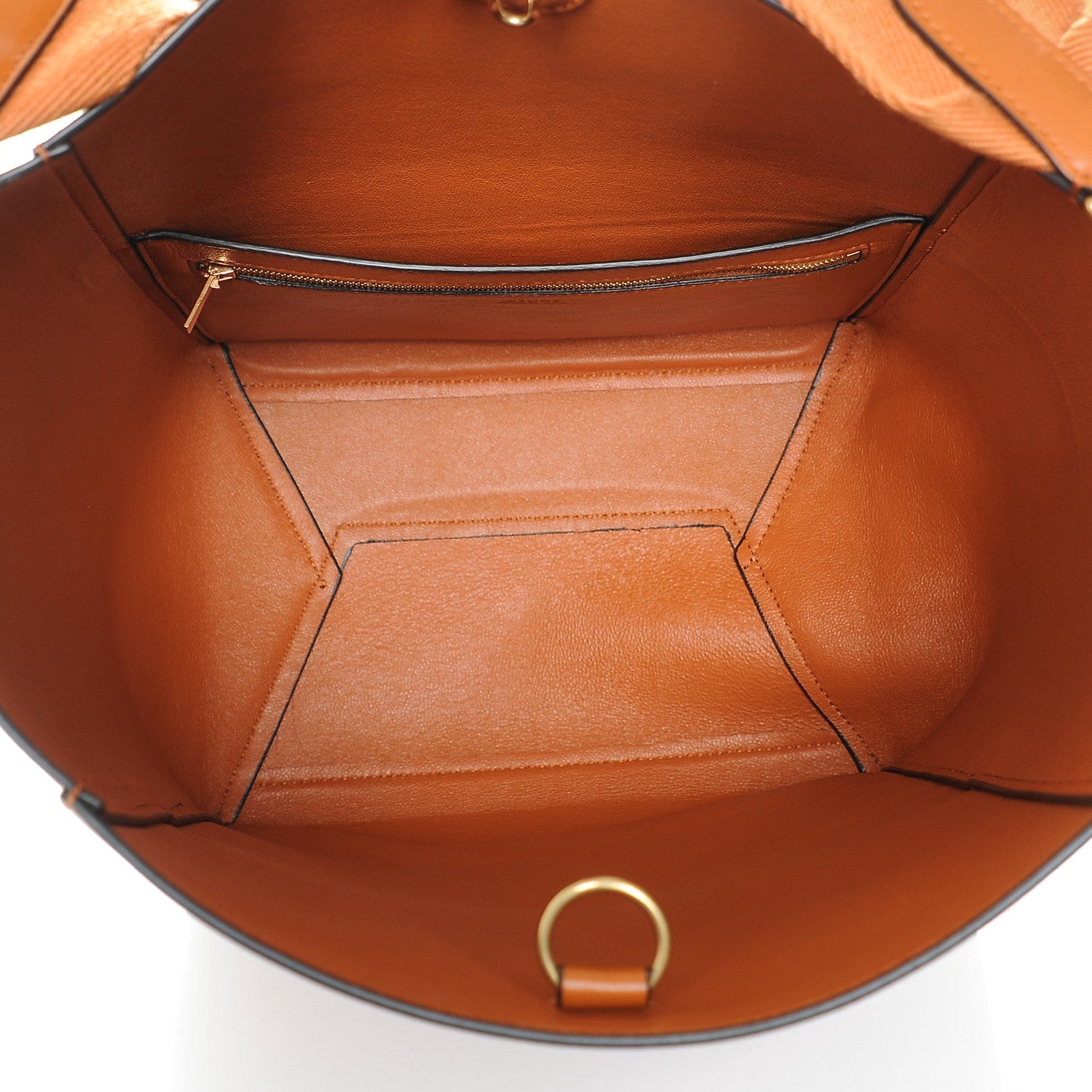Celine Supersoft Calfskin Sangle Bucket Bag Tawny 5 of 6