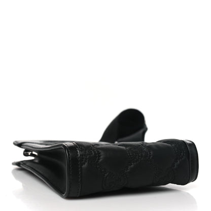 Gucci Nylon Calfskin Enamel GG Matelasse Mini Top Slip Handle Crossbody Bag Black 4 of 10