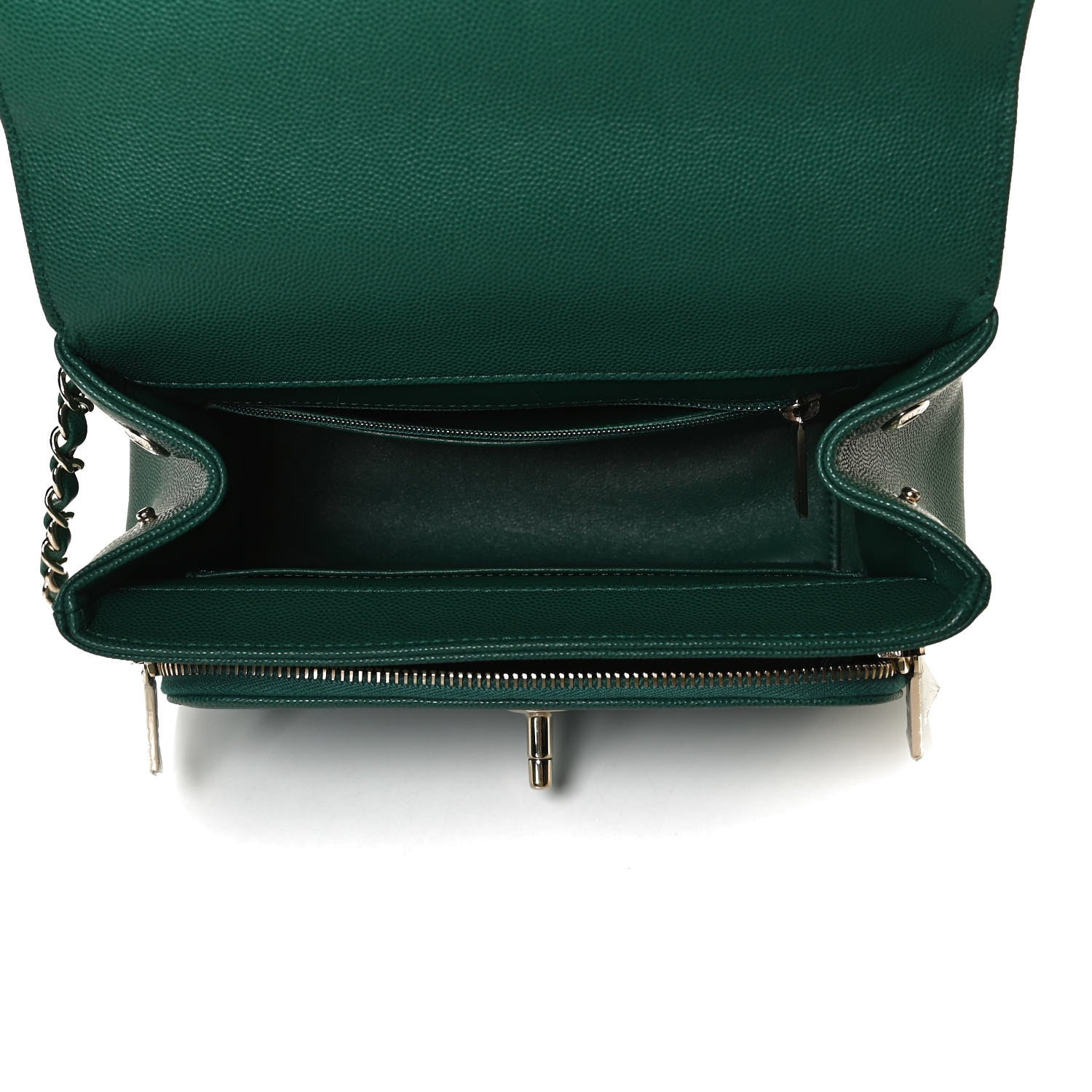 Chanel Caviar Quilted Medium Business Affinity Flap Green 5 of 13