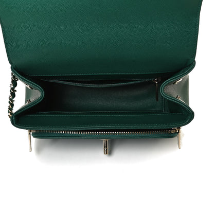 Chanel Caviar Quilted Medium Business Affinity Flap Green 5 of 13