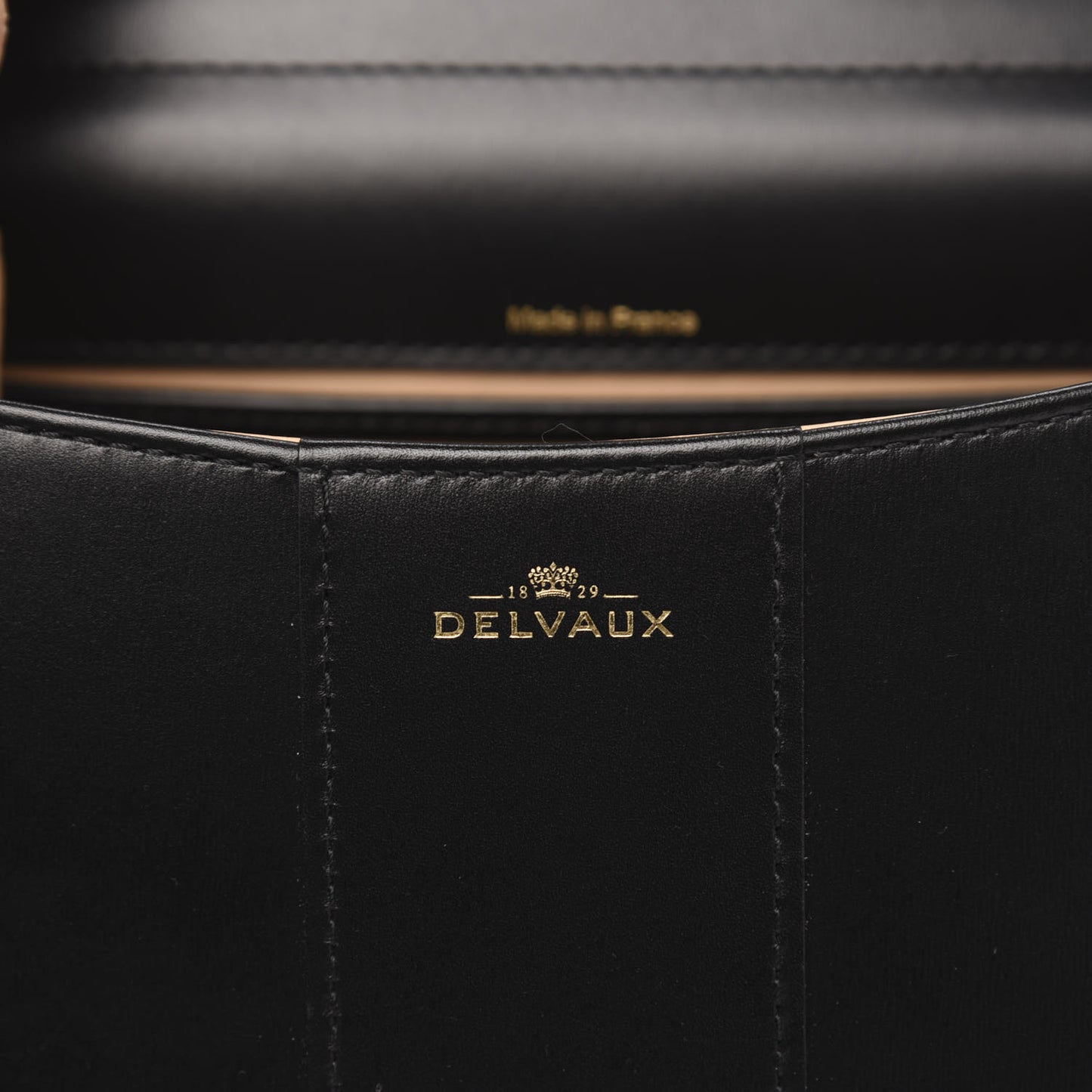 Box Calfskin Mini Brillant Satchel Black