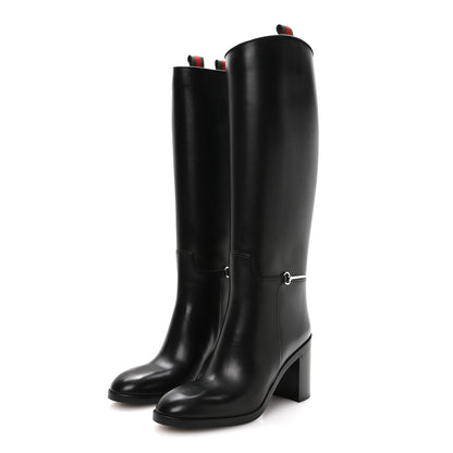 Gucci Marot Lux Charlotte Knee High 40 Black 4 of 9