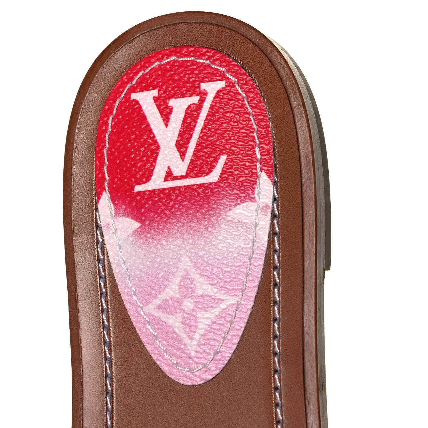 Louis Vuitton Monogram Escale Lock It Flat Mule 37 Rouge 7 of 7