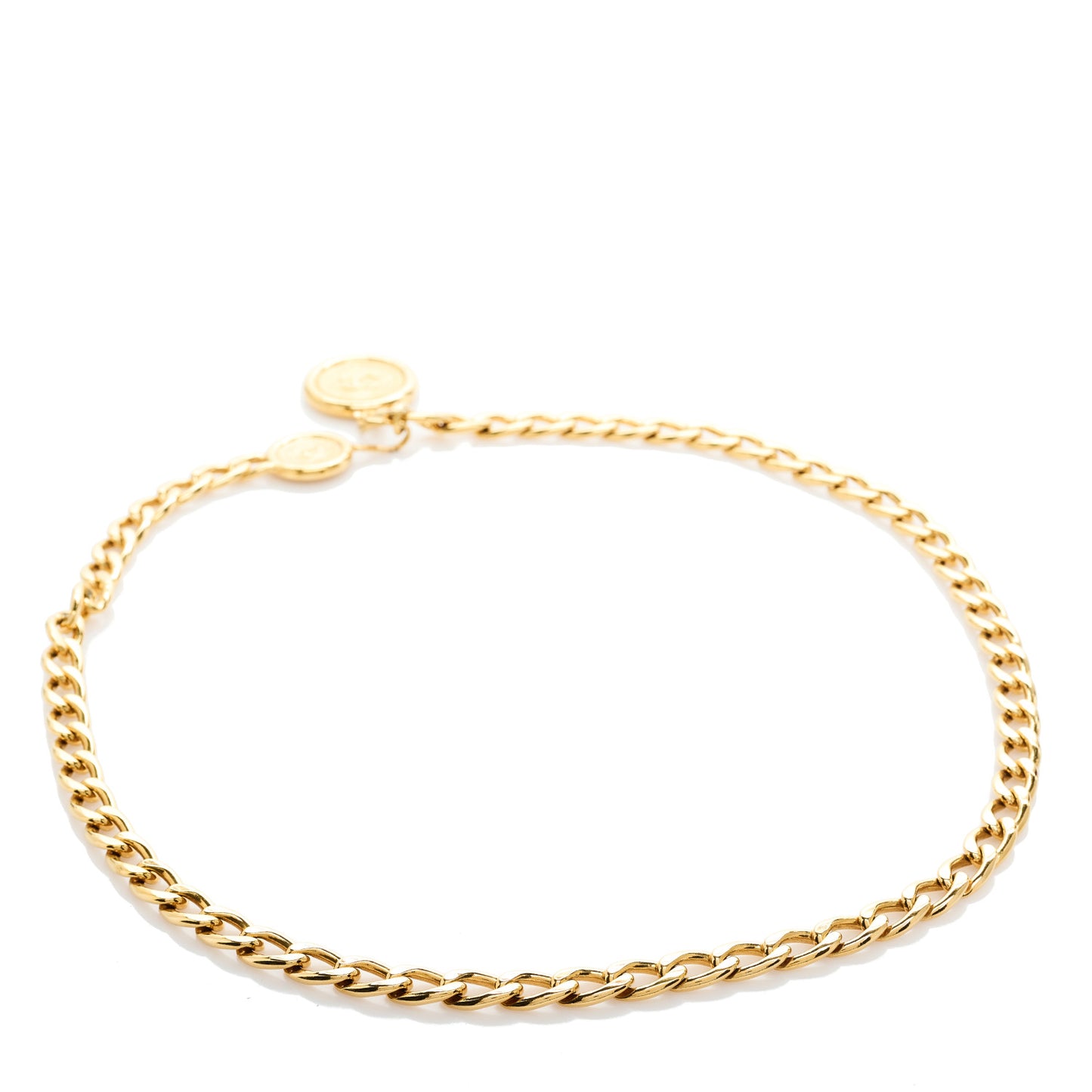 CC Medallion Chain Belt Gold