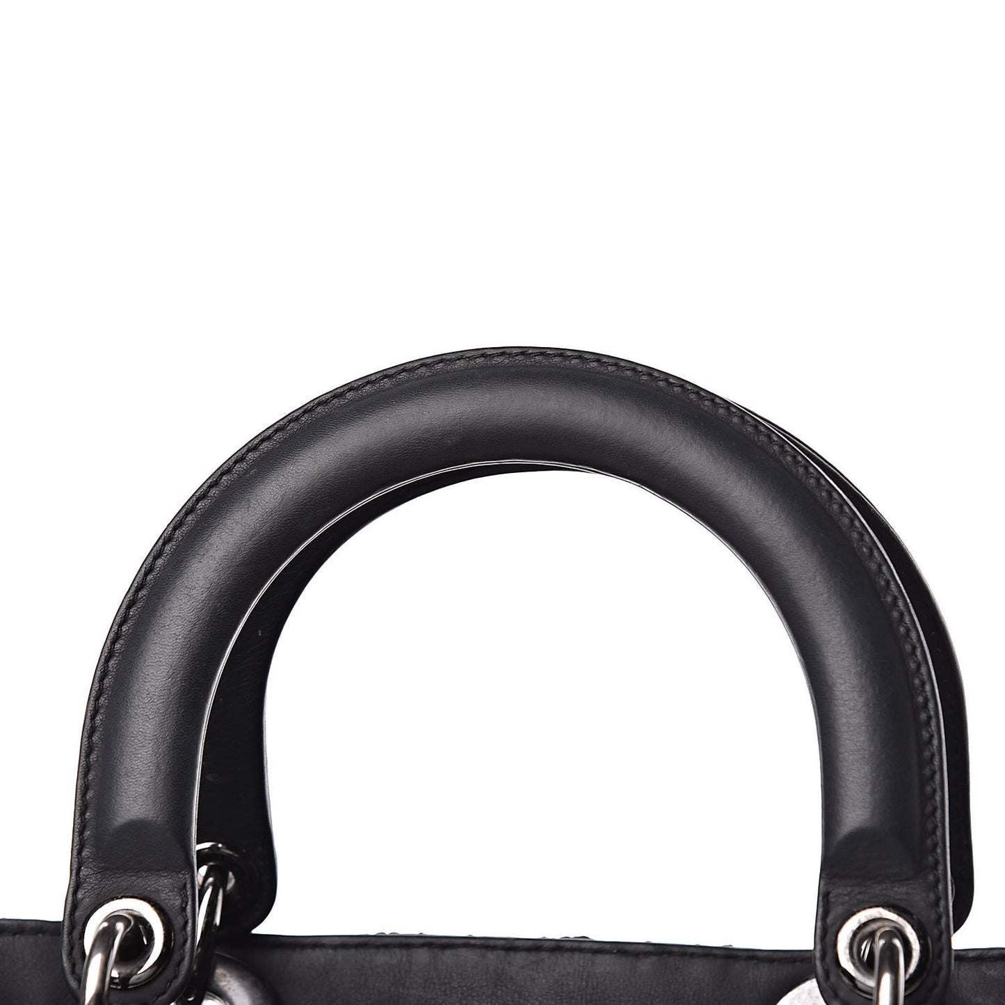 Calfskin Cannage Medium Anselm Reyle Lady Dior Black