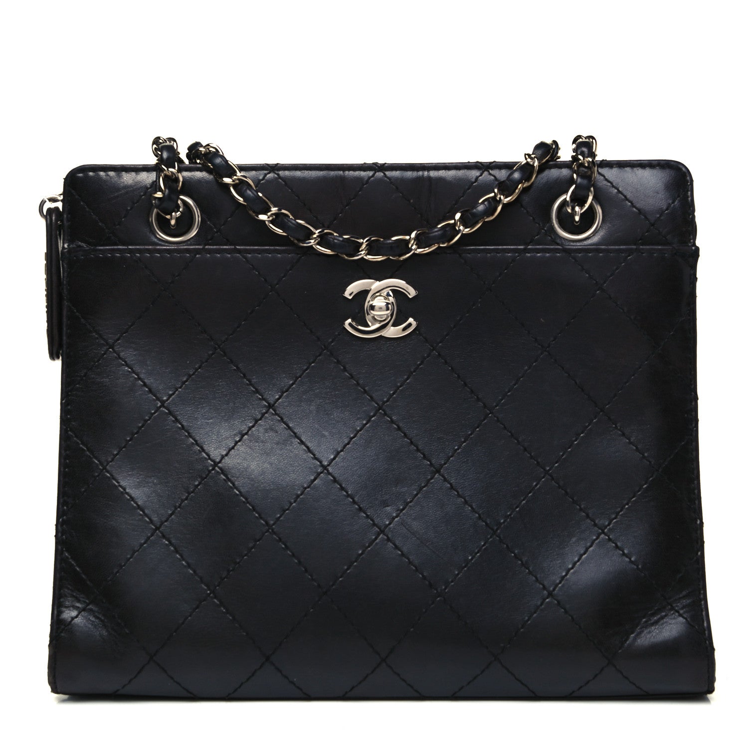 Chanel Lambskin Quilted Shoulder Bag Black 1 of 9
