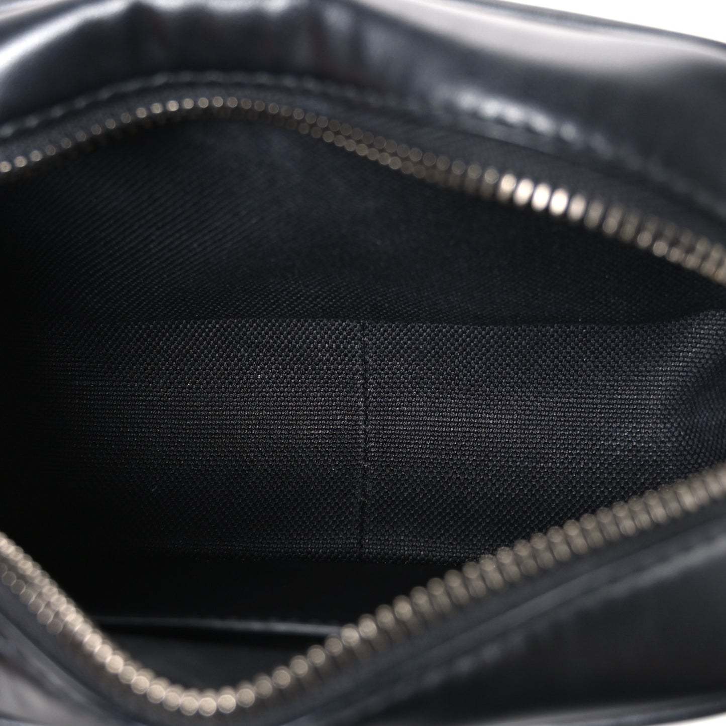 Calfskin Matelasse Monochrome Mini GG Marmont Chain Shoulder Bag Black