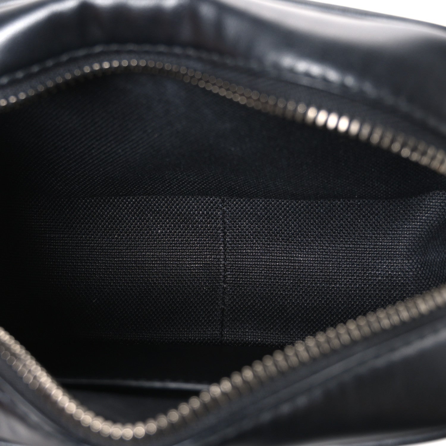 Gucci Calfskin Matelasse Monochrome Mini GG Marmont Chain Shoulder Bag Black 5 of 11