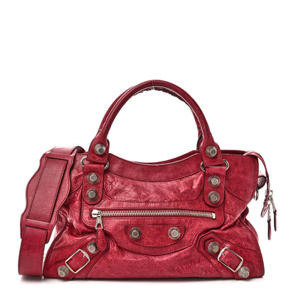 Balenciaga Agneau Giant 21 Silver Hardware City  Pourpre 1 of 11