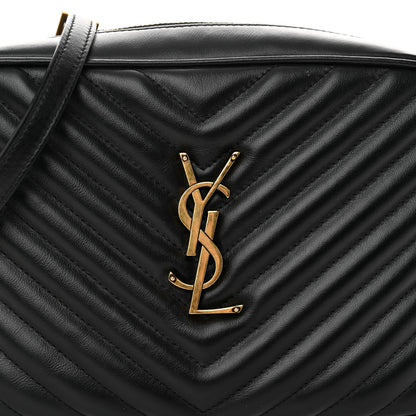 Saint Laurent Calfskin Matelasse Monogram Lou Camera Bag Black 8 of 11