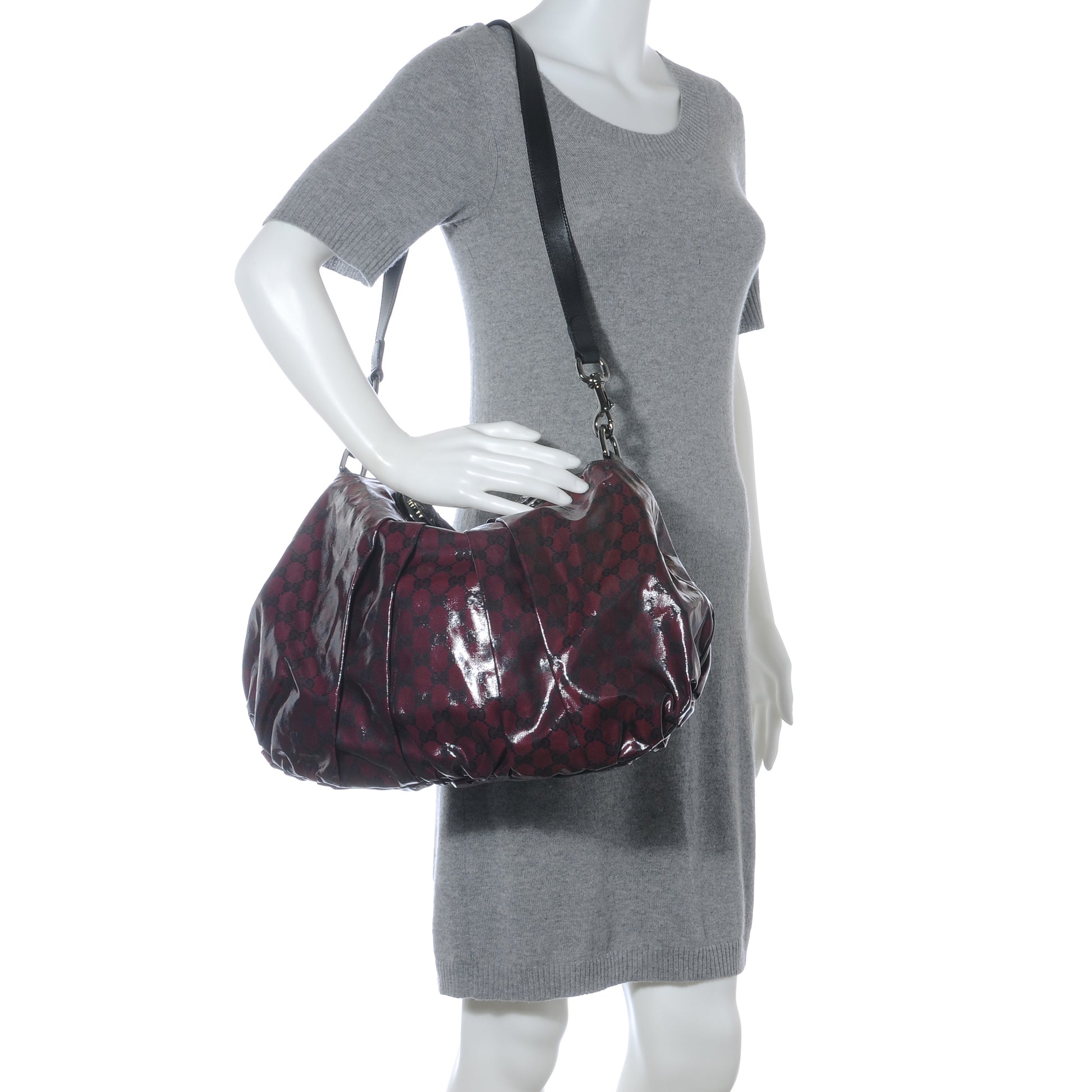 Gucci Crystal Medium Hysteria Tote Bordeaux 2 of 8