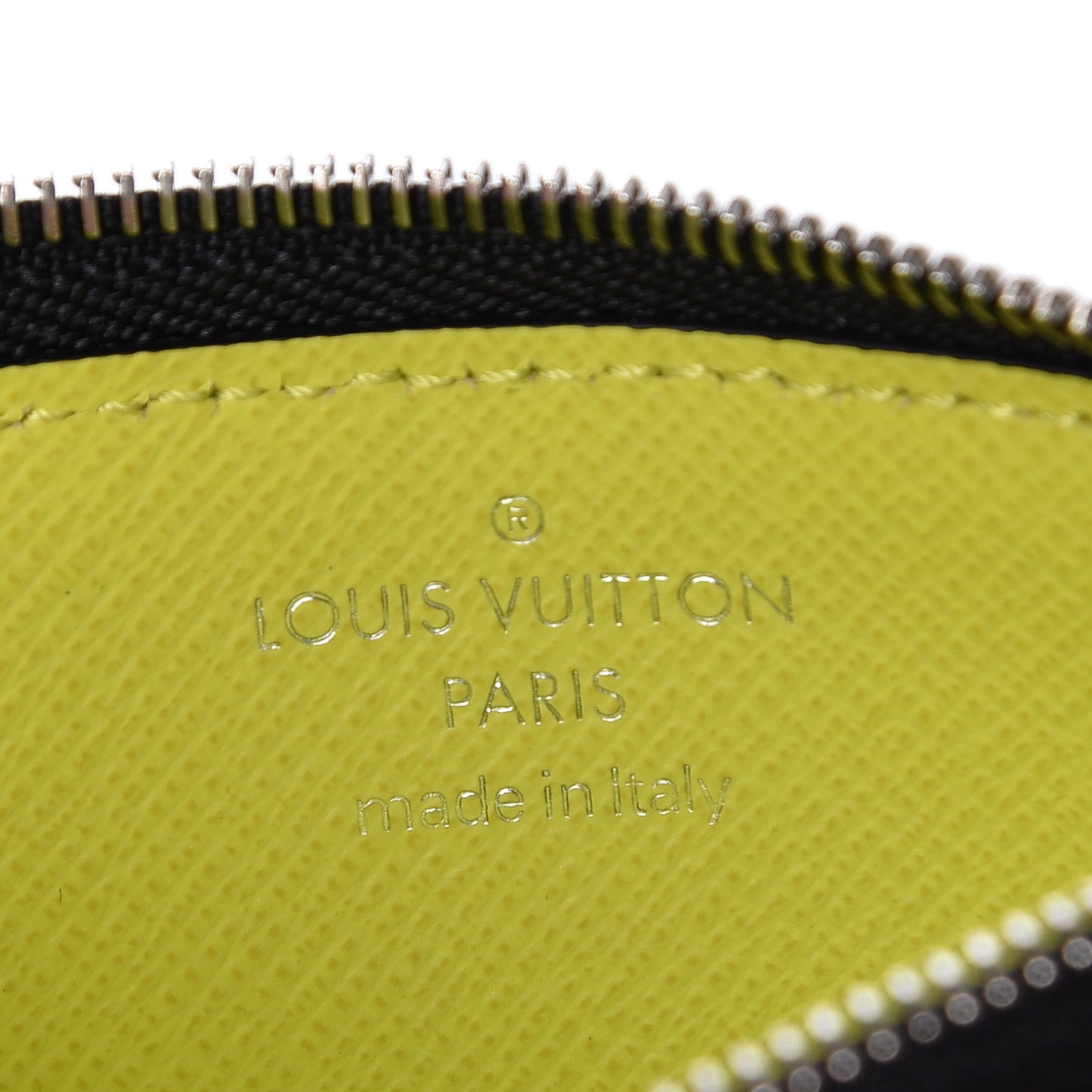 Monogram Taiga Coin Card Holder Yellow