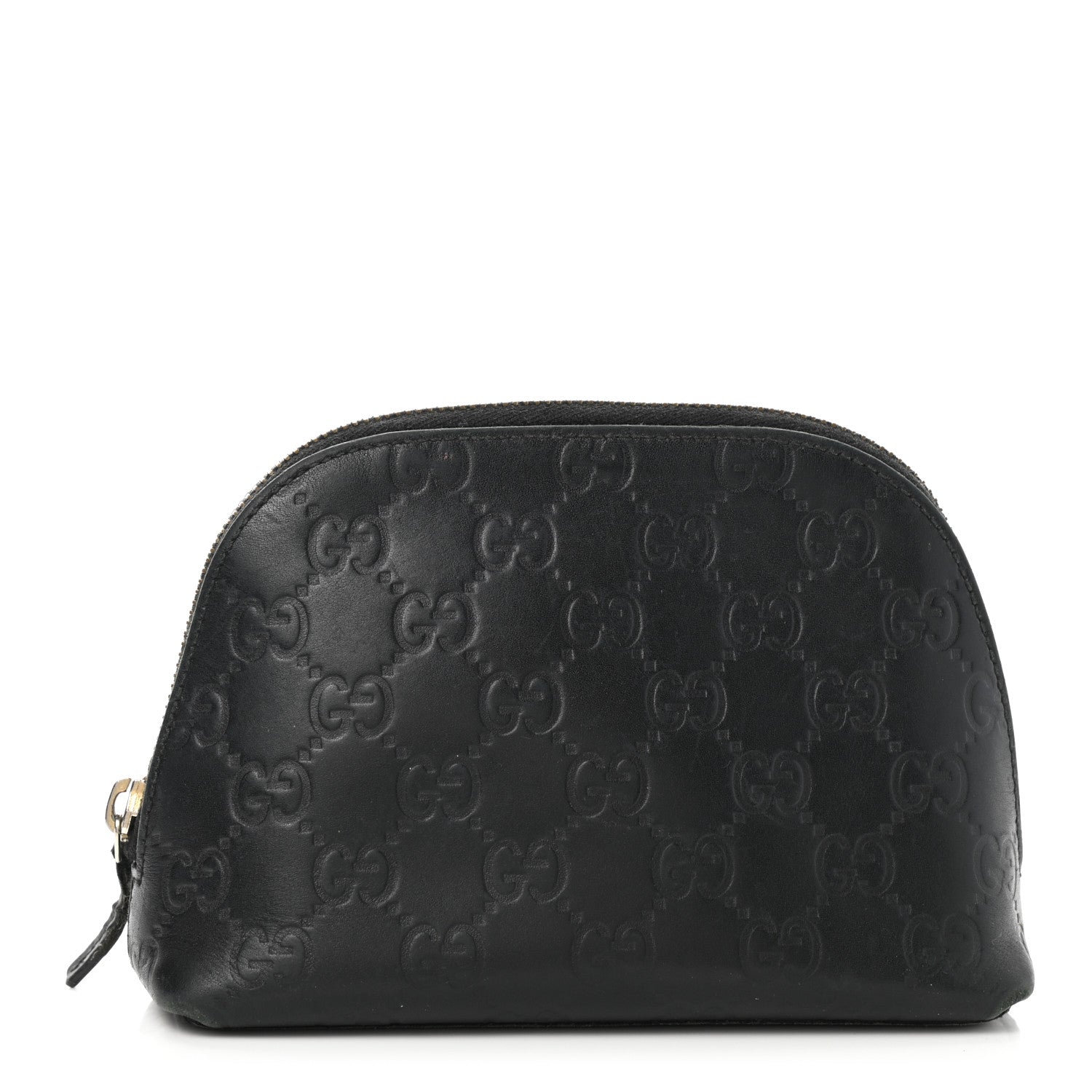 Gucci Guccissima Cosmetic Case Black 1 of 11