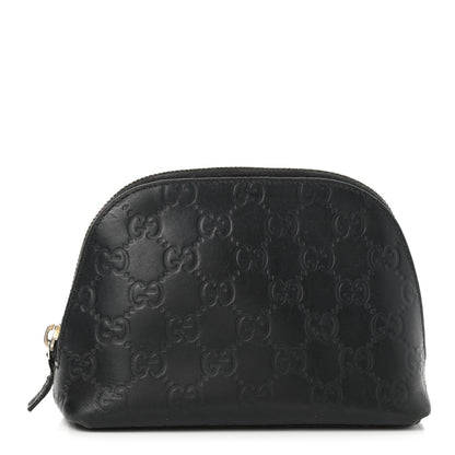 Gucci Guccissima Cosmetic Case Black 1 of 11