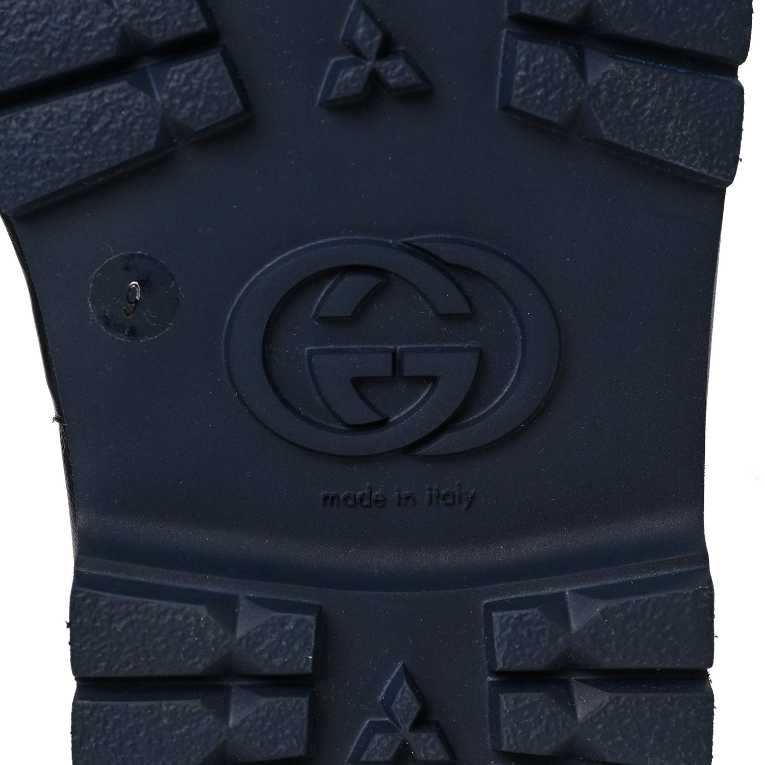 Gucci GG Supreme Monogram Granada Kid Mens Horsebit Lug Sole Mules 9 Beige Blue 6 of 9