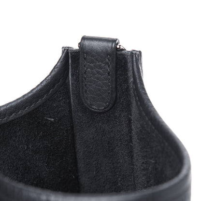Hermes Taurillon Clemence Evelyne TPM Black 6 of 16