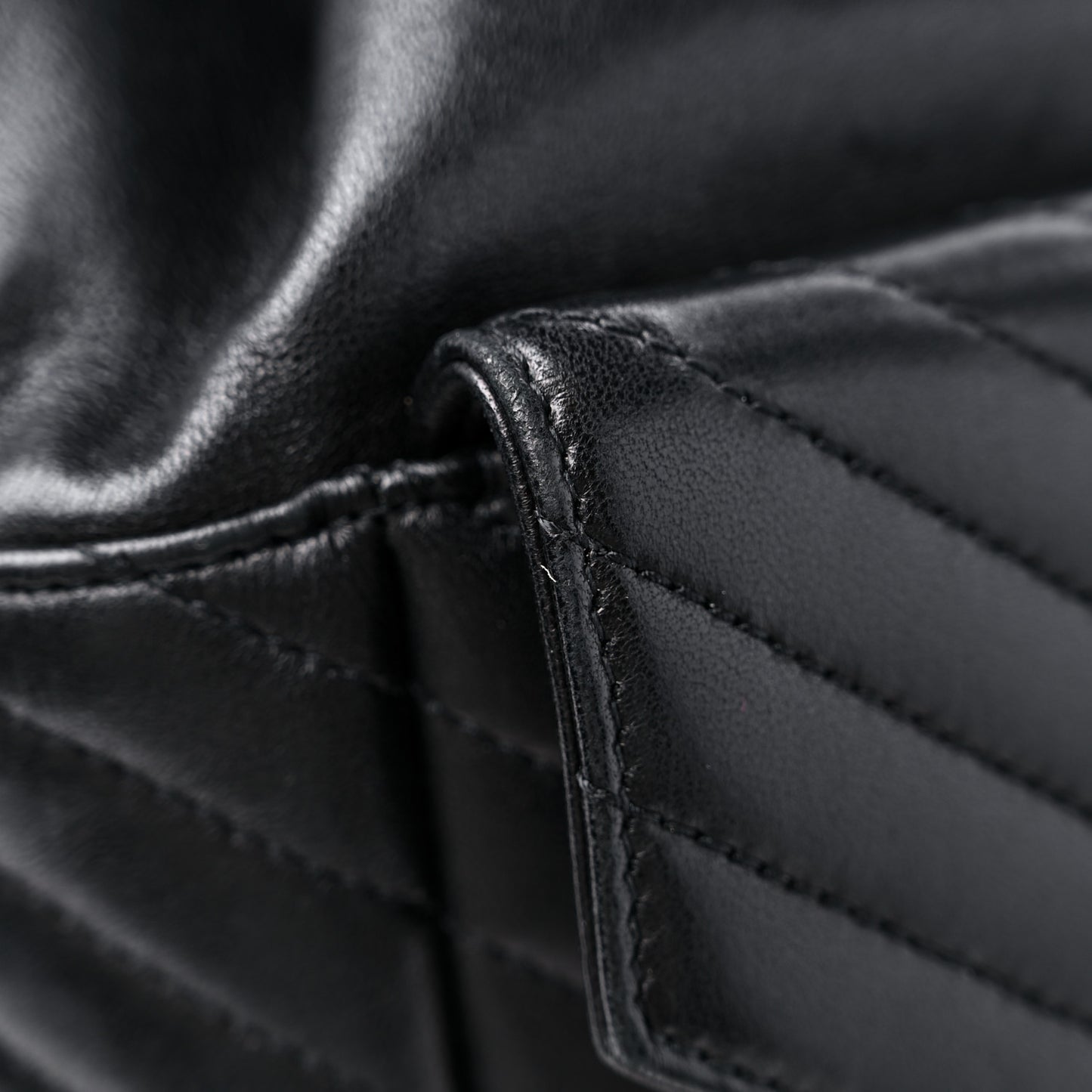 Lambskin Matelasse Monogram Joe Backpack Black