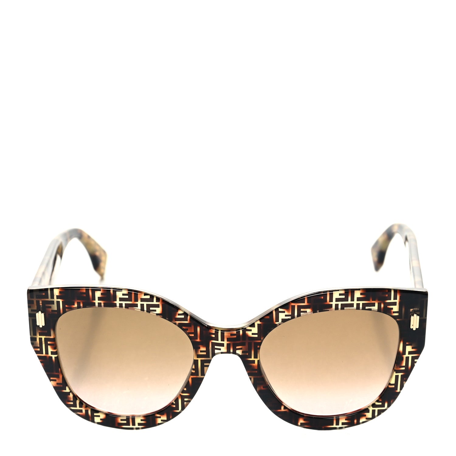 Fendi Acetate Fendi Roma Cat Eye Sunglasses FF 0435/S Havana 2 of 7