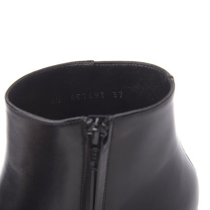 Saint Laurent Nappa Loulou Ankle Zip Boot 37 Black 8 of 9