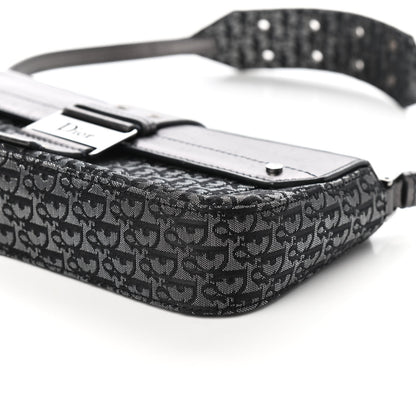 Christian Dior Metallic Monogram Street Chic Shoulder Bag Black 9 of 11
