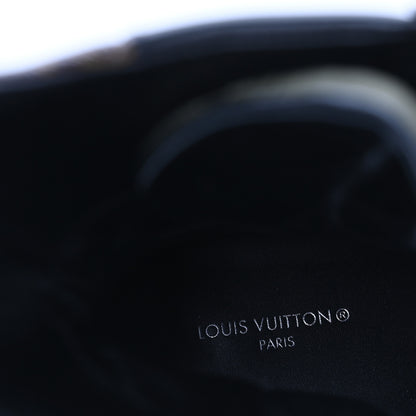 Louis Vuitton Nylon Embroidered Monogram Suede Laureate Platform Desert Boots 41 Kaki 9 of 10