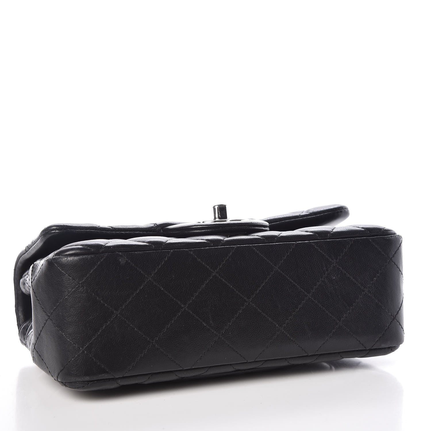 Chanel Lambskin Quilted Mini Rectangular Flap Black 4 of 11