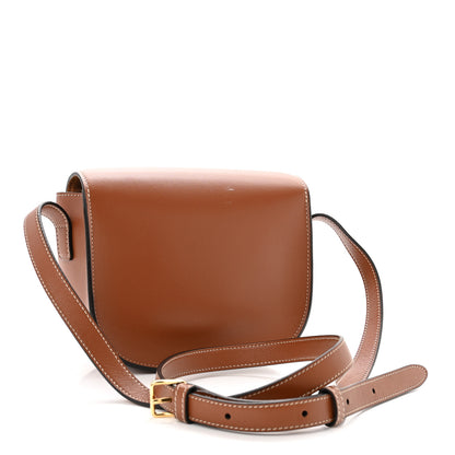 Celine Smooth Calfskin Cuir Triomphe Folco Crossbody Bag Tan 3 of 10