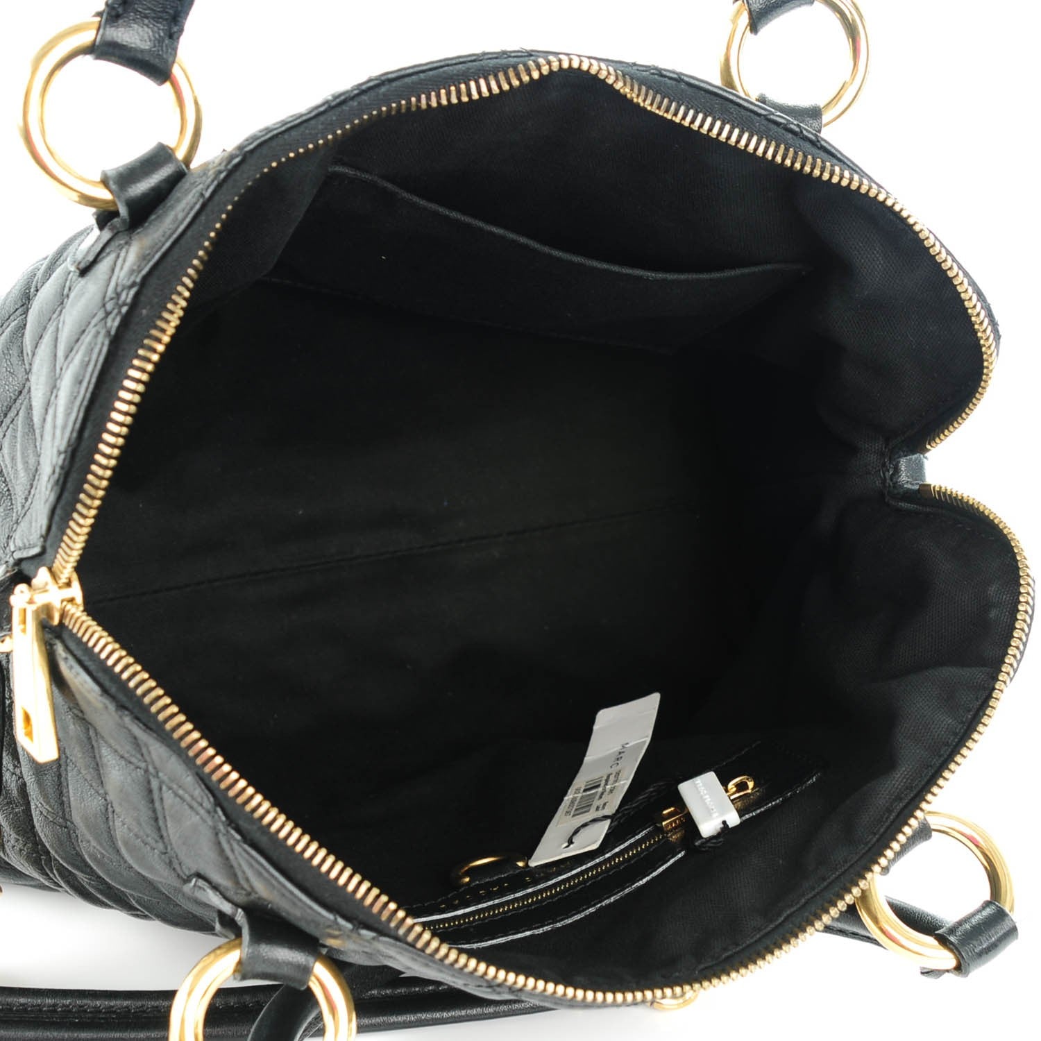 Marc Jacobs Lambskin Quilted Standard Satchel Black 5 of 7