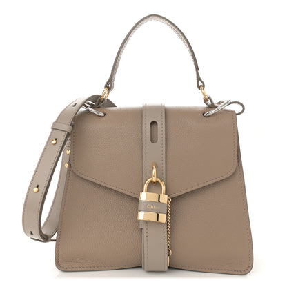 Chloe Grained Calfskin Medium Aby Day Shoulder Bag Motty Grey 1 of 12