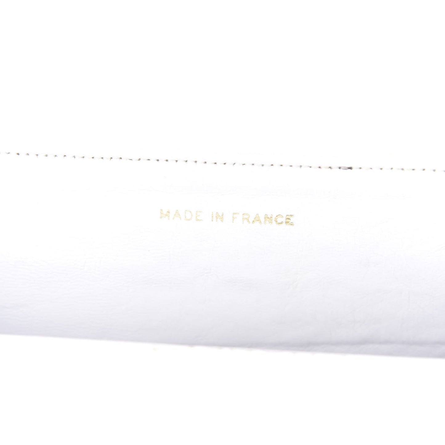 Lambskin Quilted Small Double Flap White