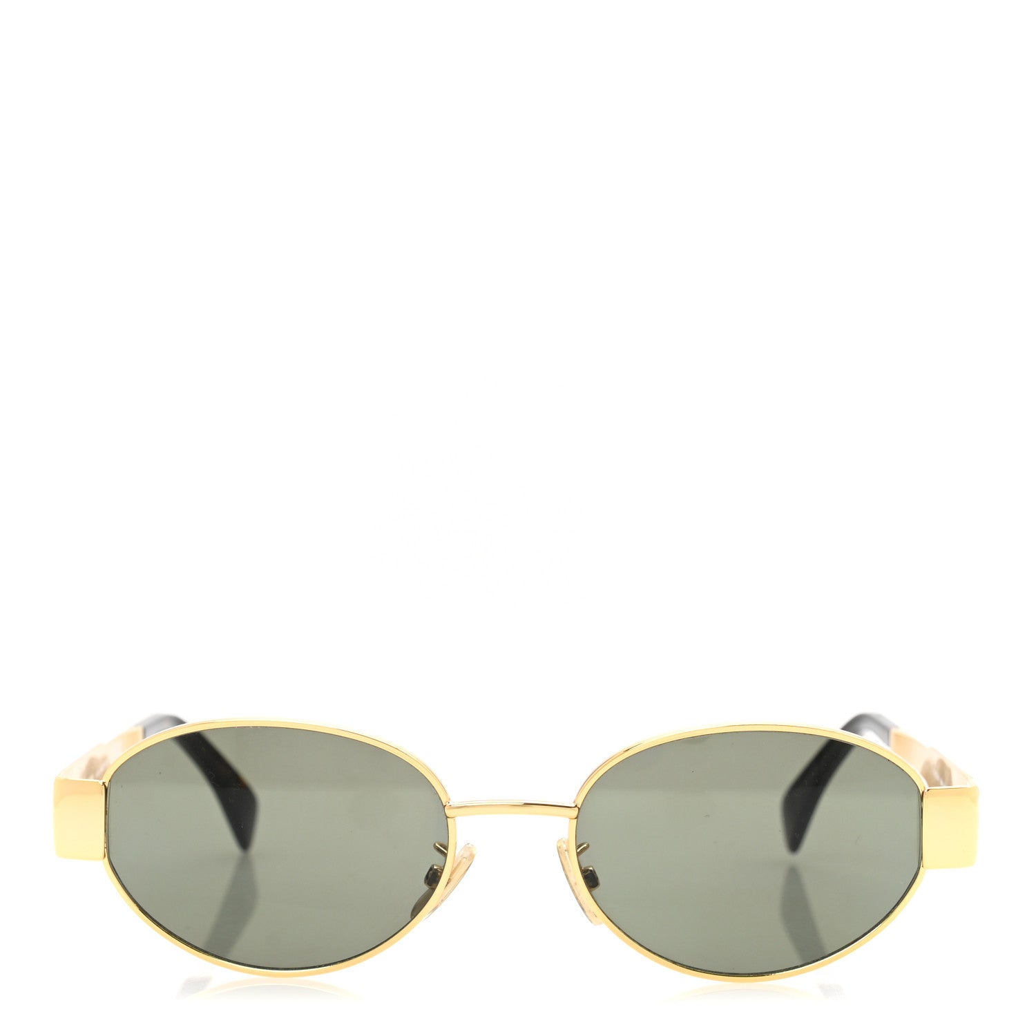 Celine Metal Triomphe 01 Sunglasses CL40235U Gold Green 2 of 8