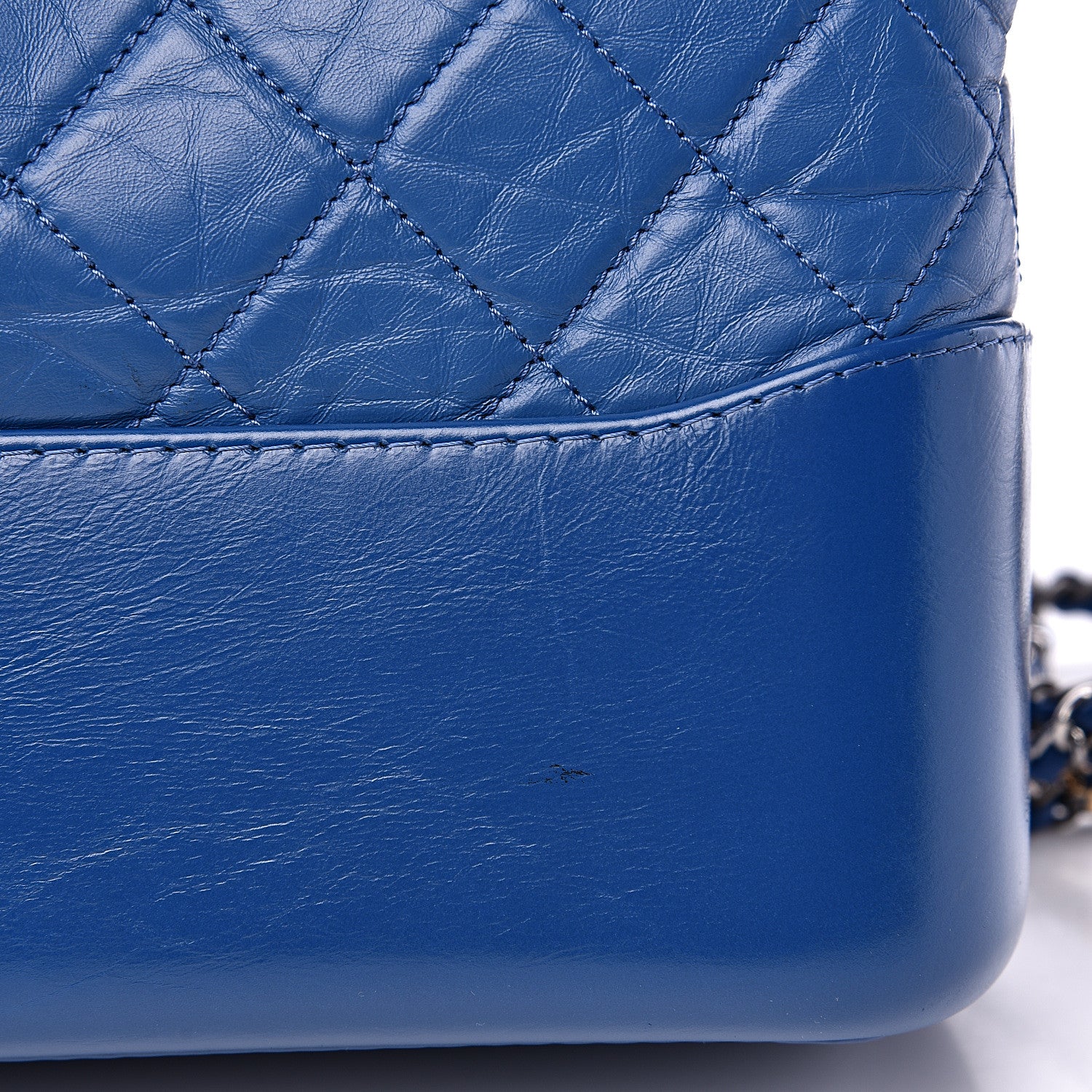 Chanel Aged Calfskin Quilted Medium Gabrielle Hobo Blue 11 of 12