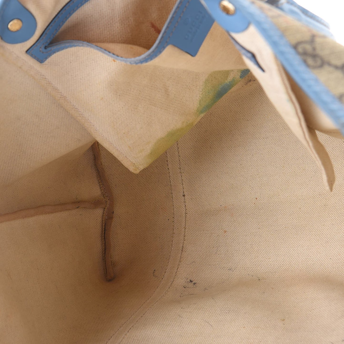 GG Plus Monogram Medium Joy Tote Light Blue