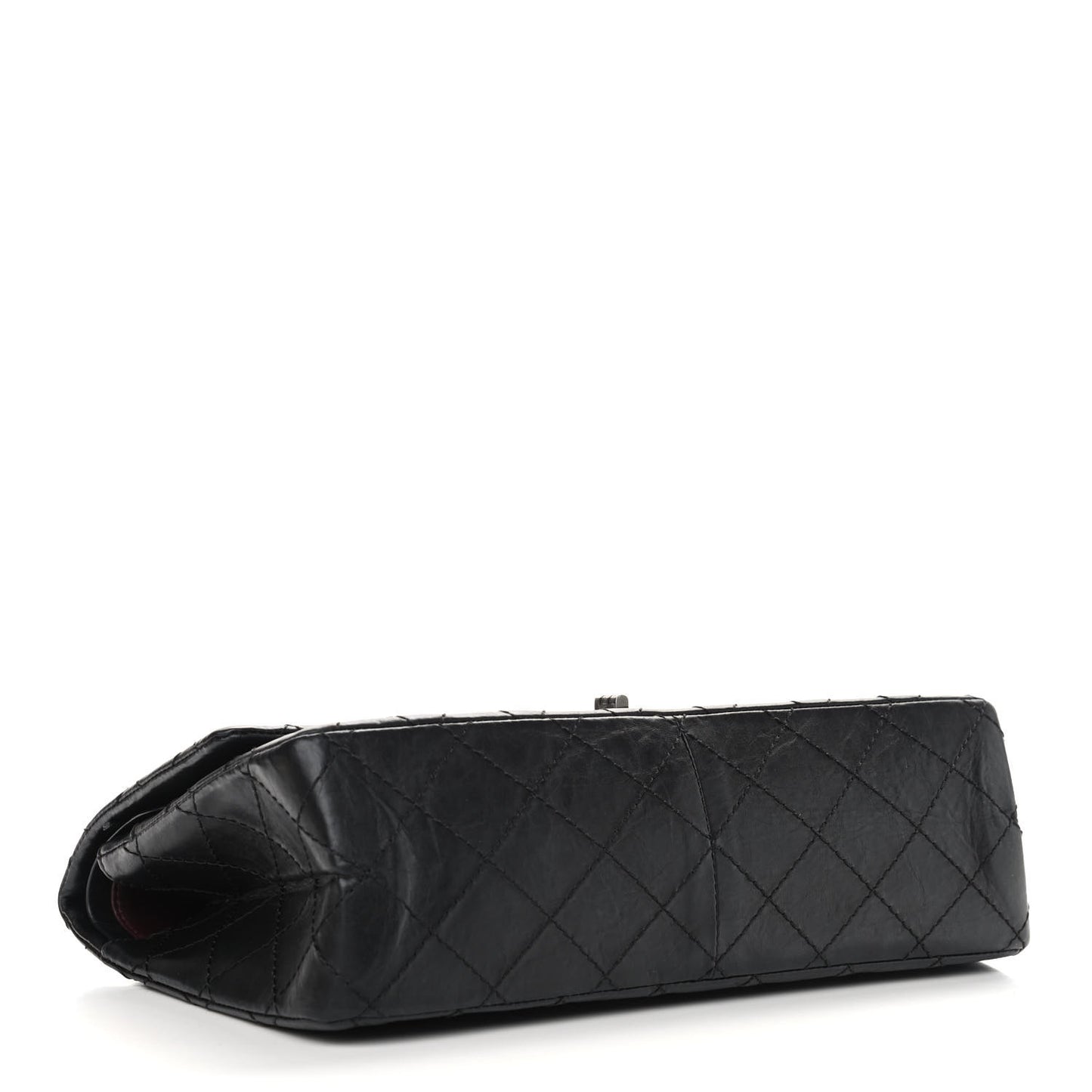 Aged Calfskin Quilted 2.55 Reissue 226 Flap Black
