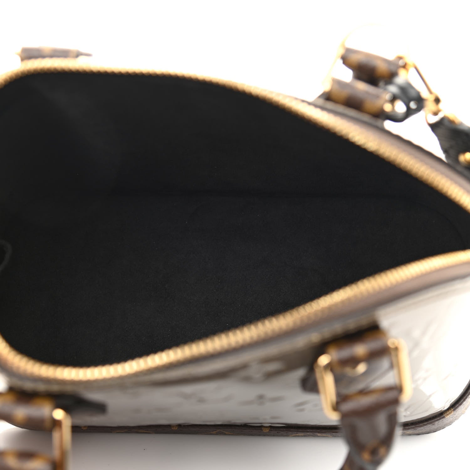 Louis Vuitton Vernis Epi Monogram Alma BB Champagne Metallise 5 of 9