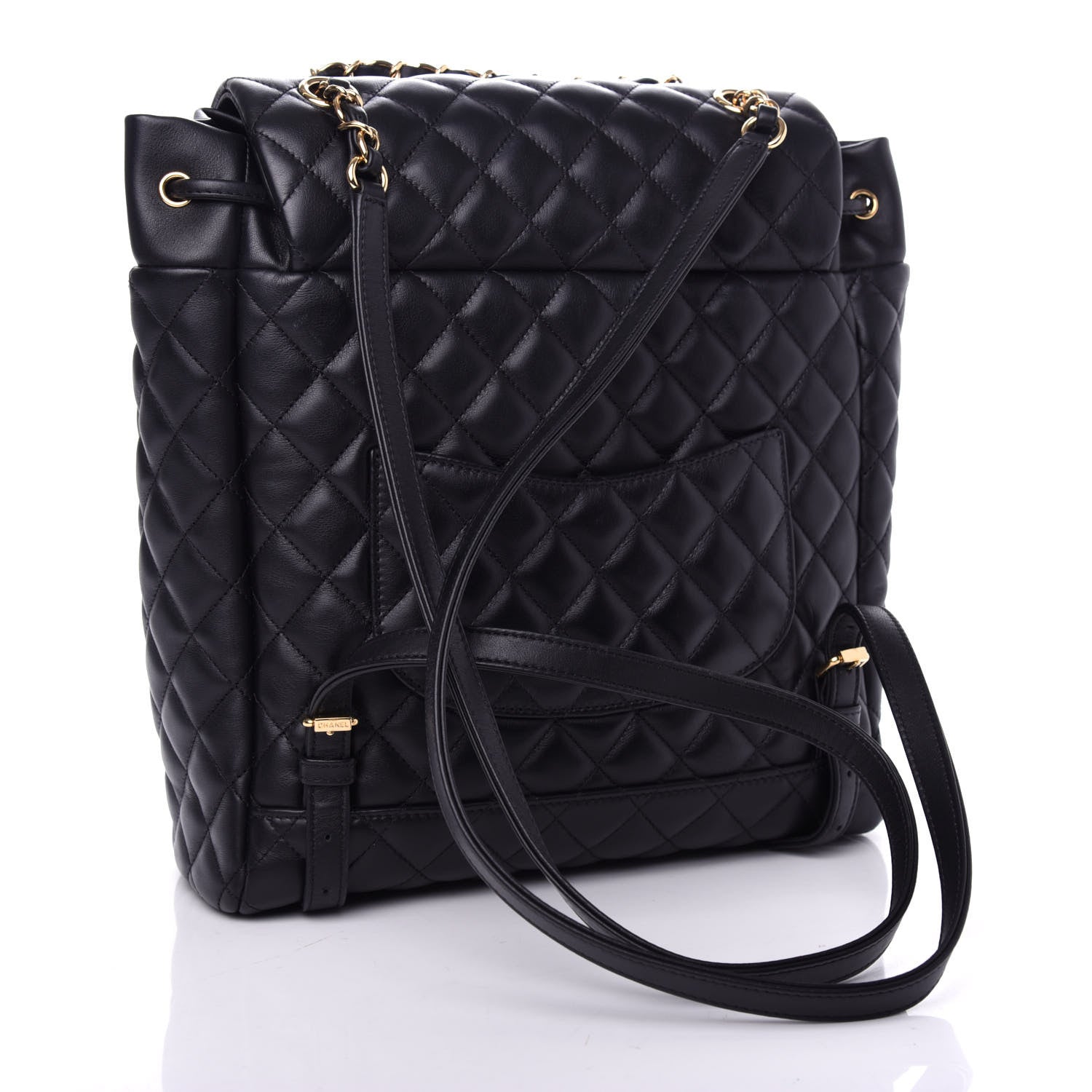 Chanel Calfskin Quilted Large Urban Spirit Backpack Black 2 of 9