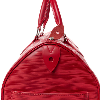 Louis Vuitton Epi Speedy 30 Castillan Red 12 of 12