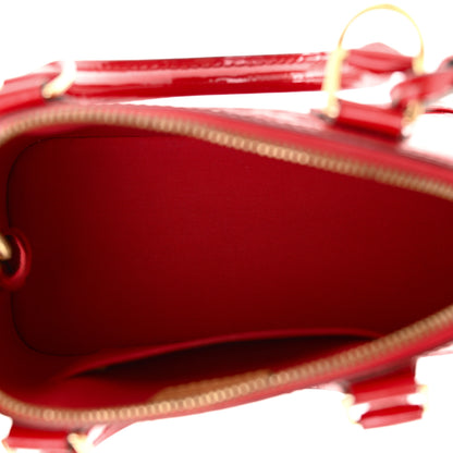 Louis Vuitton Vernis Alma BB Cherry 5 of 10
