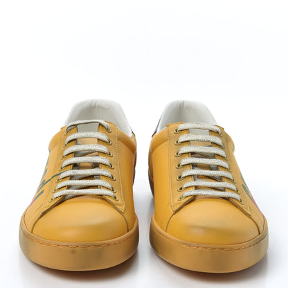 Gucci Distressed Calfskin Mens Ace Blade Sneakers 9 Crop 3 of 10