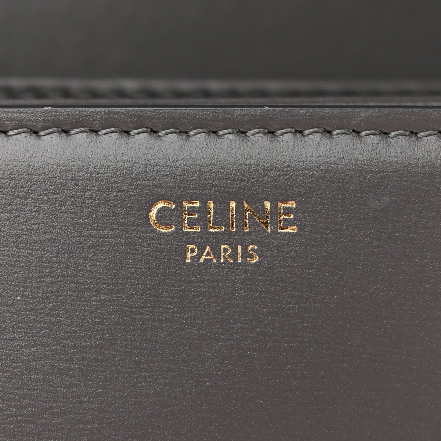 Shiny Calfskin Medium Triomphe Grey