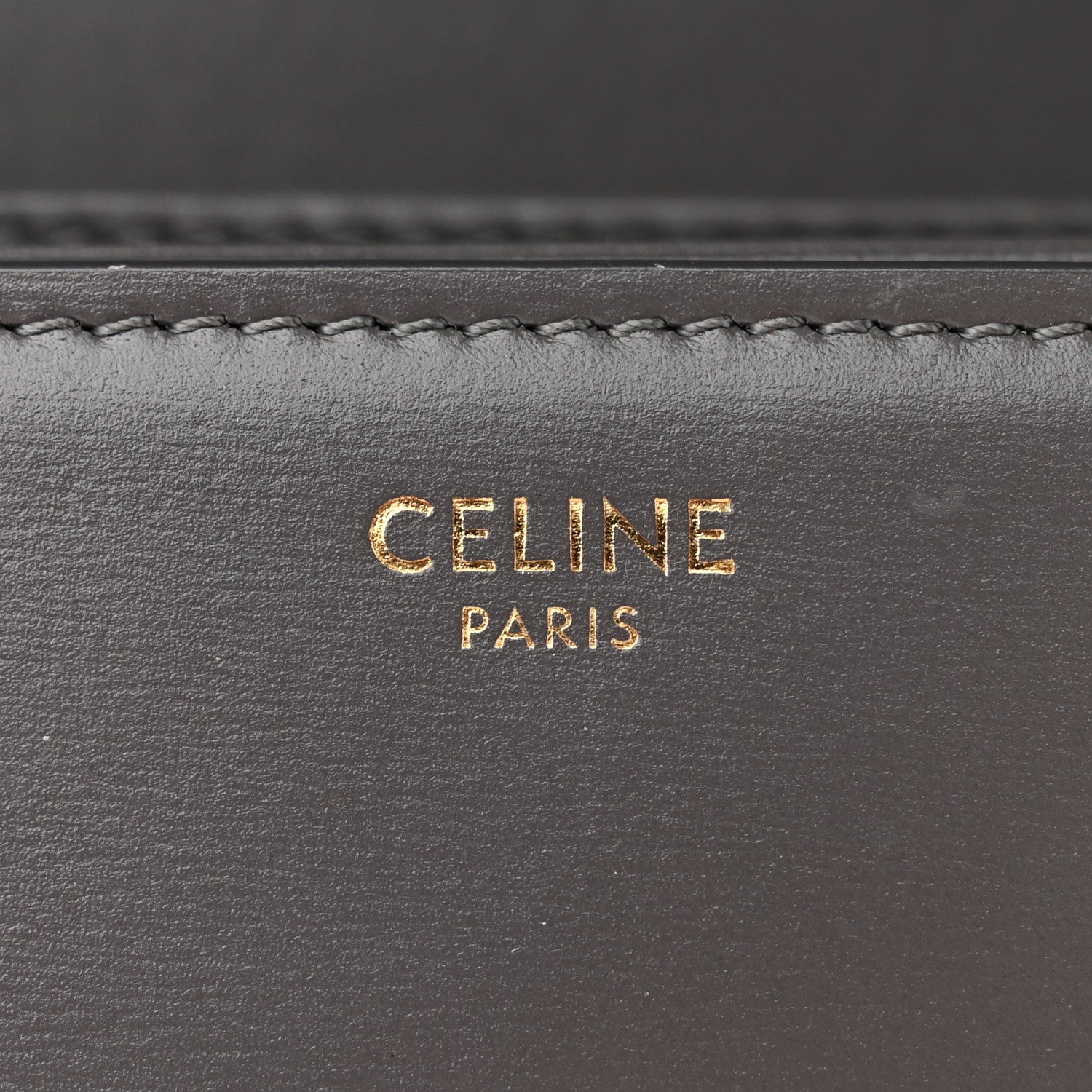 Celine Shiny Calfskin Medium Triomphe Grey 6 of 14