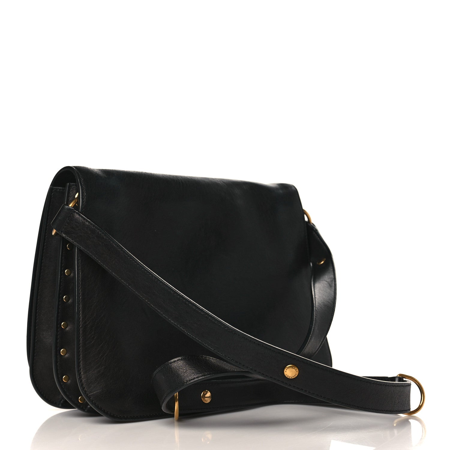 Saint Laurent Lambskin Amalia Flap Shoulder Bag Black 3 of 9
