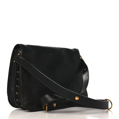 Saint Laurent Lambskin Amalia Flap Shoulder Bag Black 3 of 9