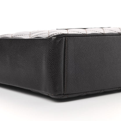 Chanel Caviar Quilted Petit Shopping Tote PST Dark Brown 9 of 12