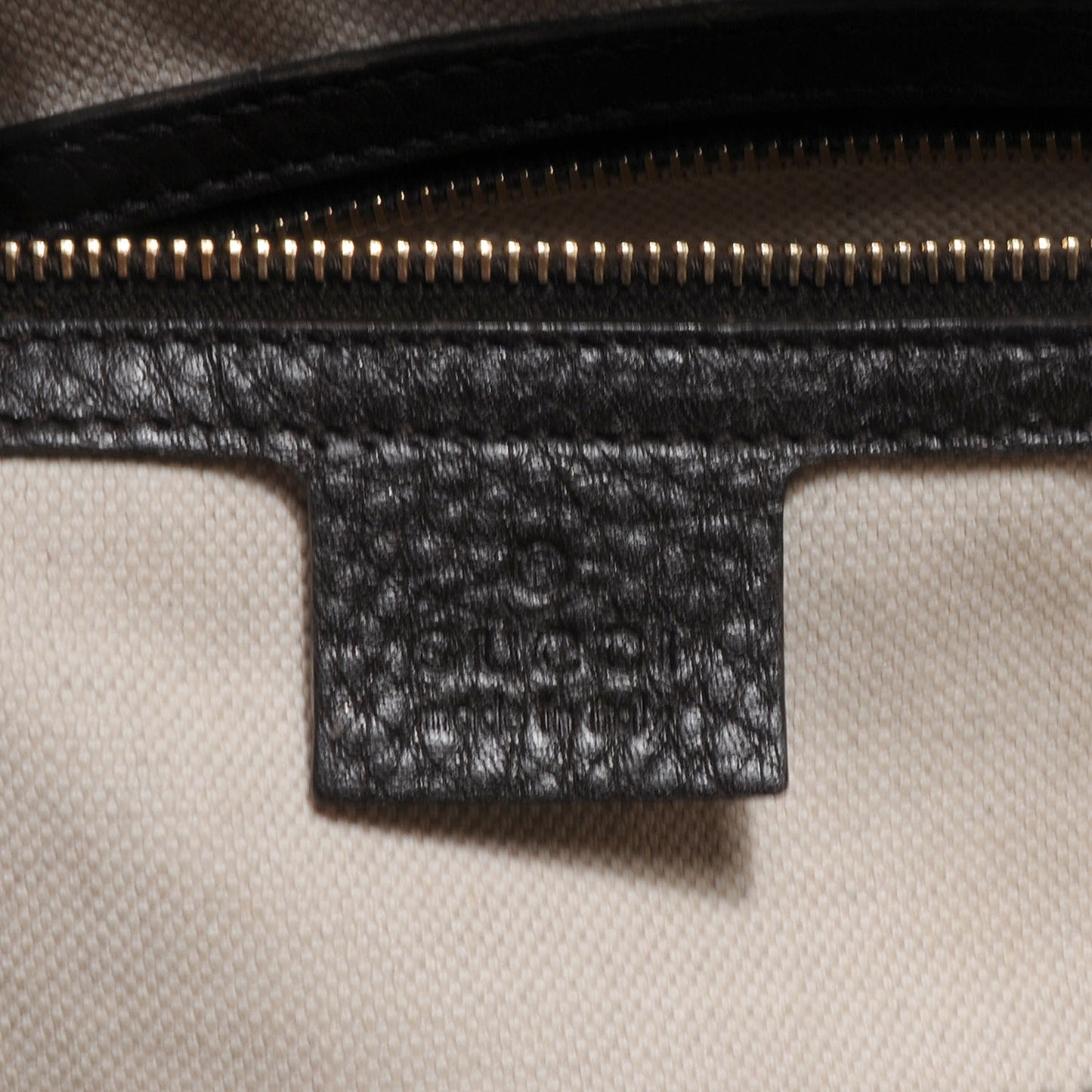 Leather Vintage Web Medium Top Handle Bag Dark Brown