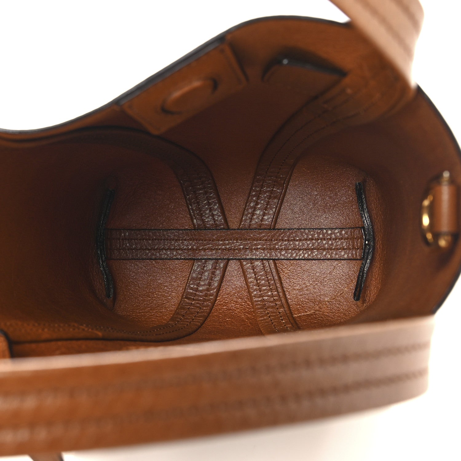 Chloe Grained Calfskin Small Spin Tote Clay Brown 5 of 11