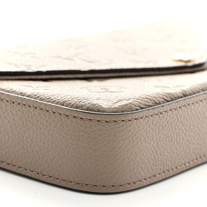 Louis Vuitton Empreinte Pochette Felicie Chain Wallet Tourterelle 9 of 10