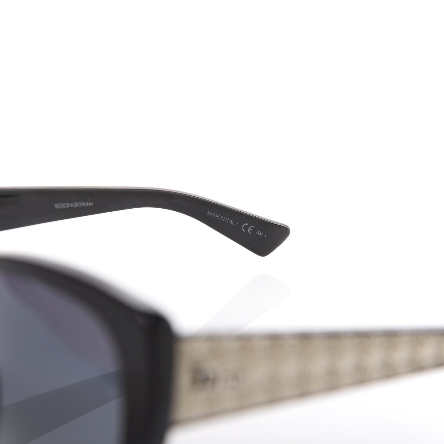 Resin Micro-Cannage Dior Lady 1 Sunglasses Silver Black