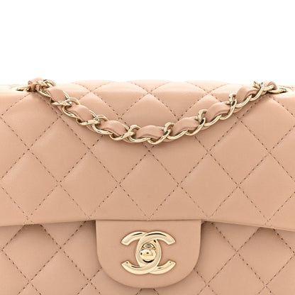 Chanel Lambskin Quilted Mini Rectangular Flap Beige 8 of 12