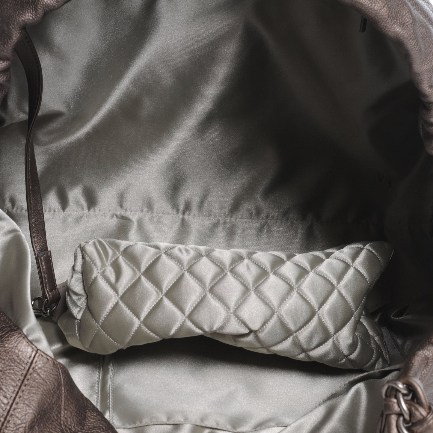 Calfskin Coco Cabas Pewter